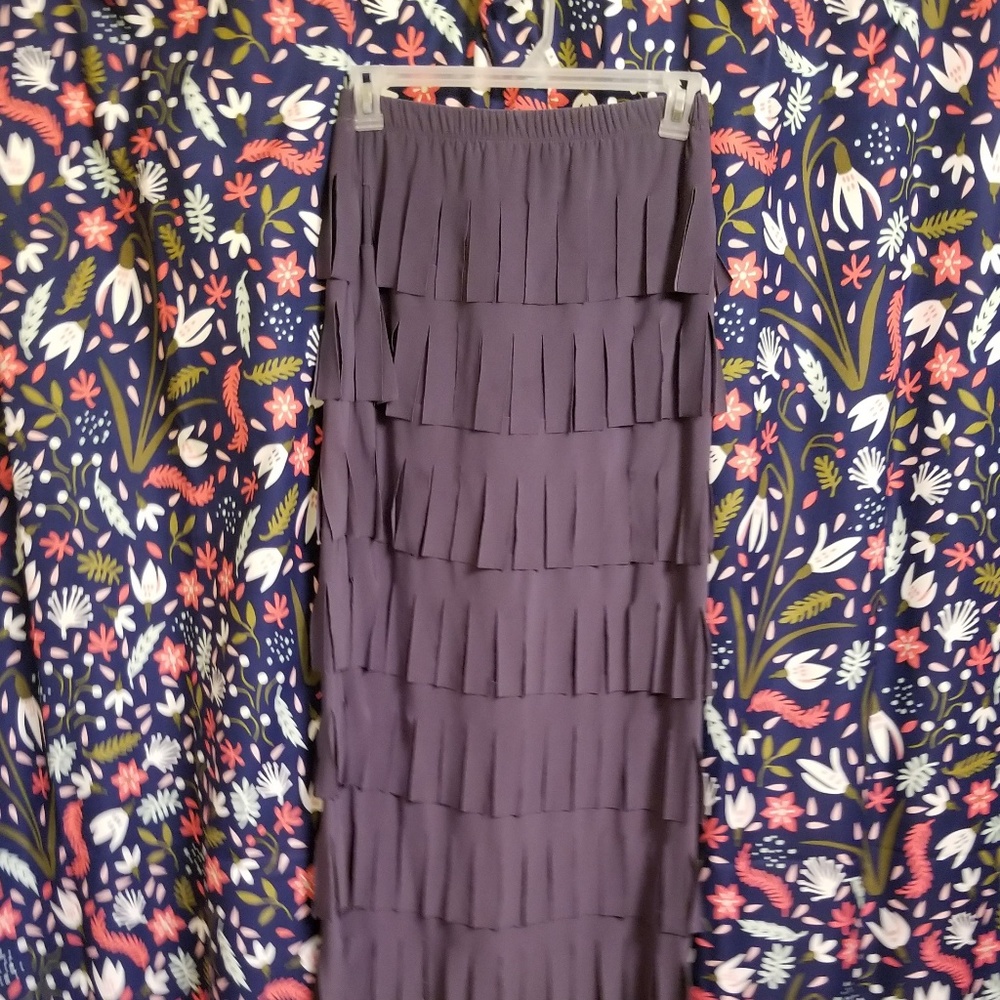 (REPOSH) GRAY CARWASH SKIRT